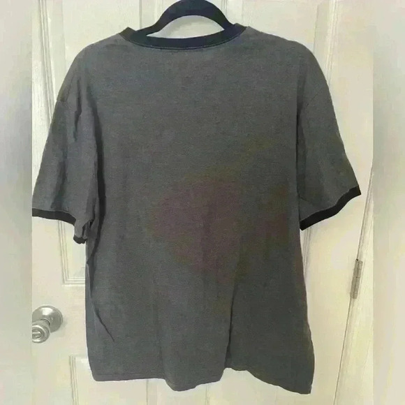 Disney Parks Mickey Mouse T Shirt Adult Large Faded Classic Logo Gray Black - Picture 5 of 5